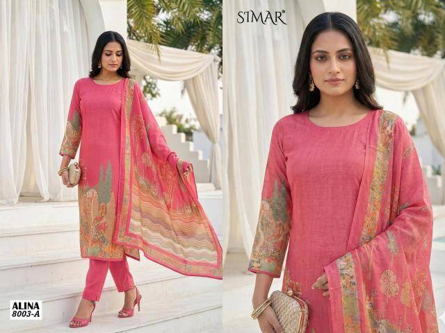 Glossy simar alina Dress material wholesalers in Mumbai